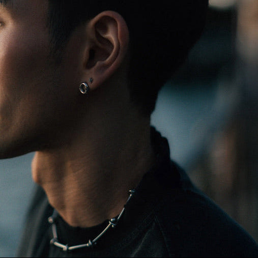 Donut Earring - Silver