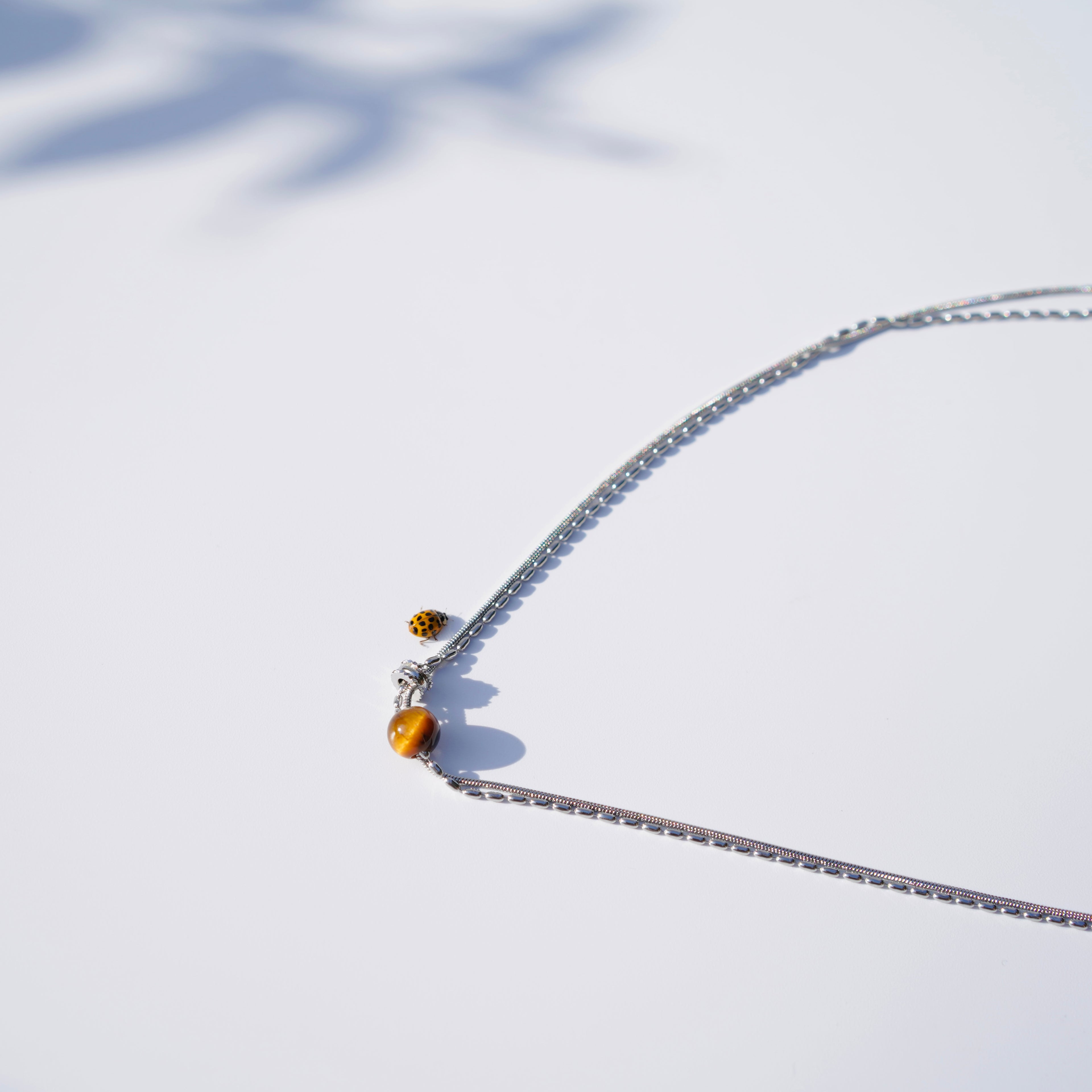 Tiger Eye Necklace - Silver