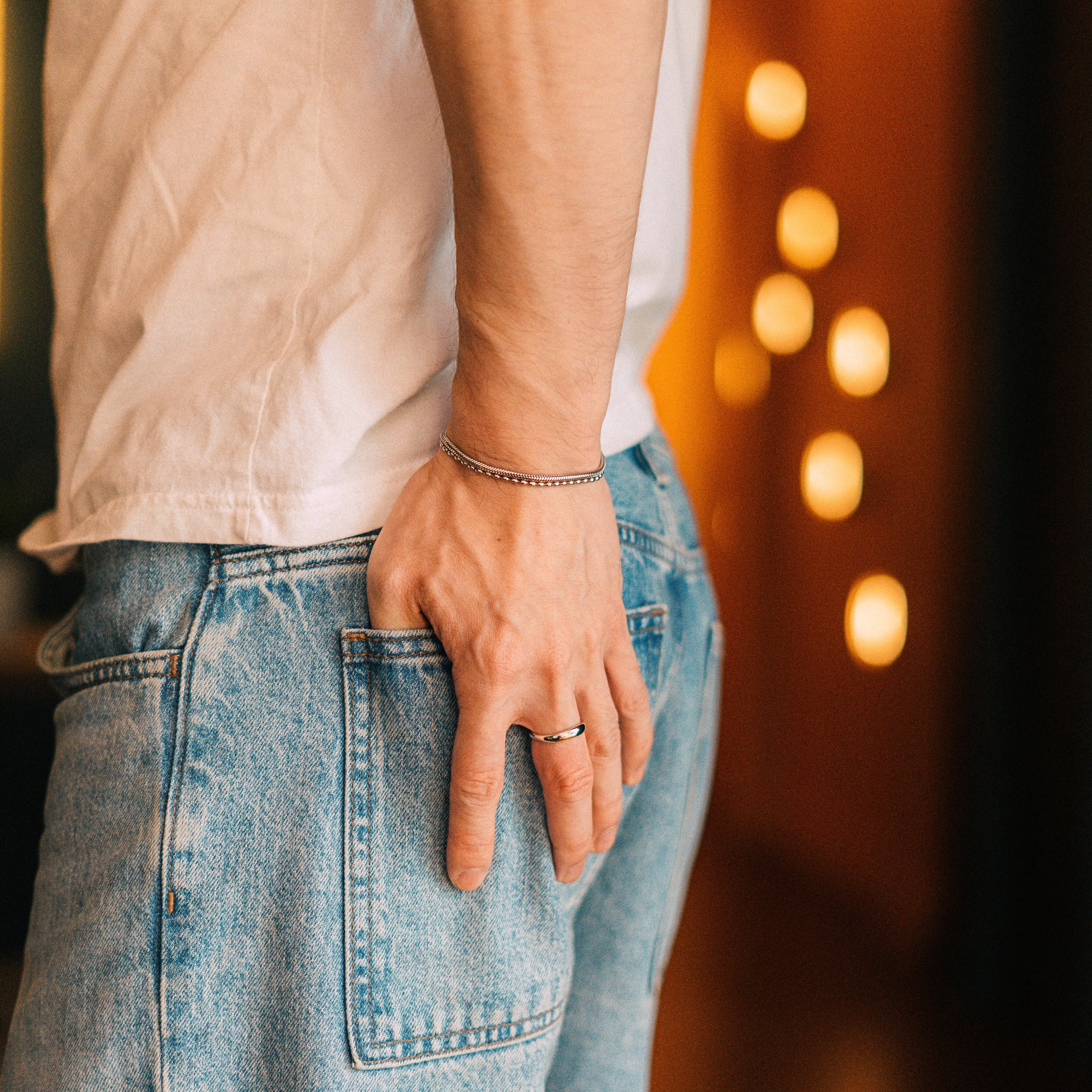 Snake Chain Bracelet - Silver