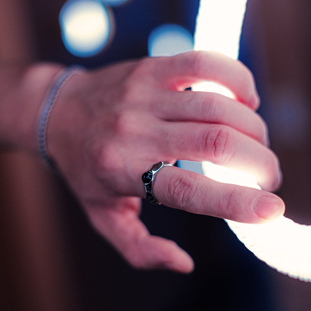 Eclips Obsidian Ring