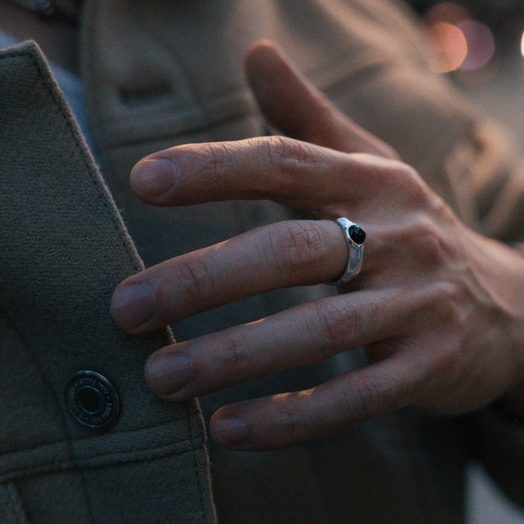 Eclips Obsidian Ring