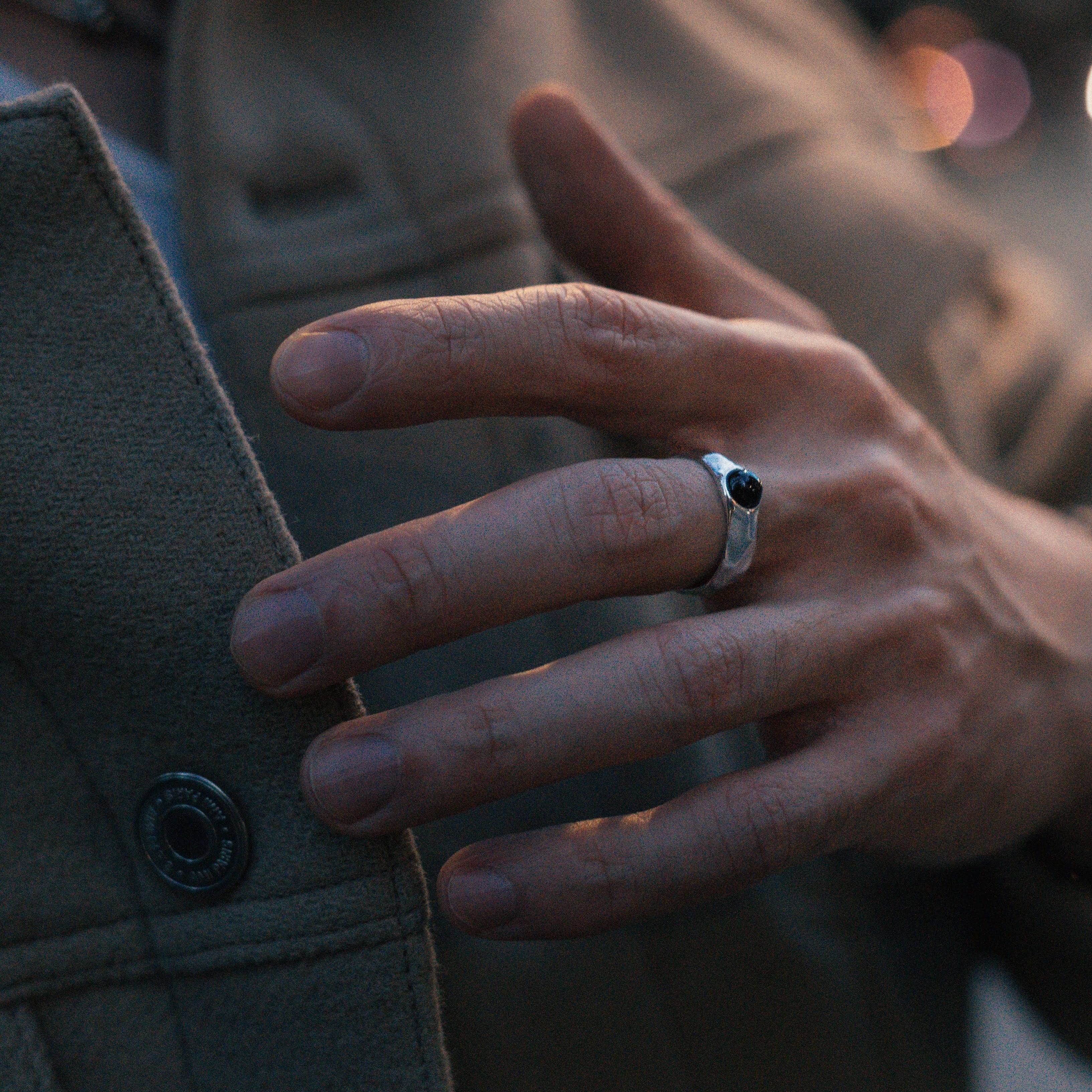 Eclips Obsidian Ring