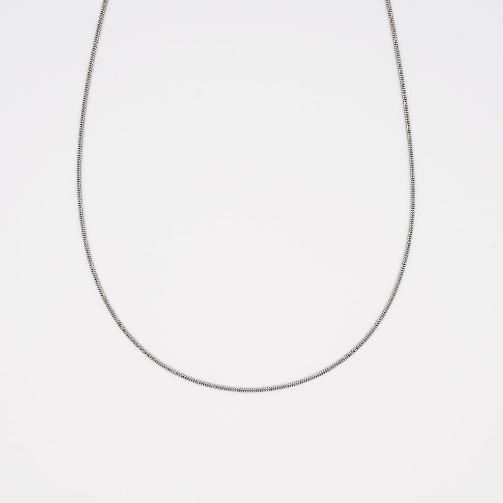 Snake Chain Necklace - Silver