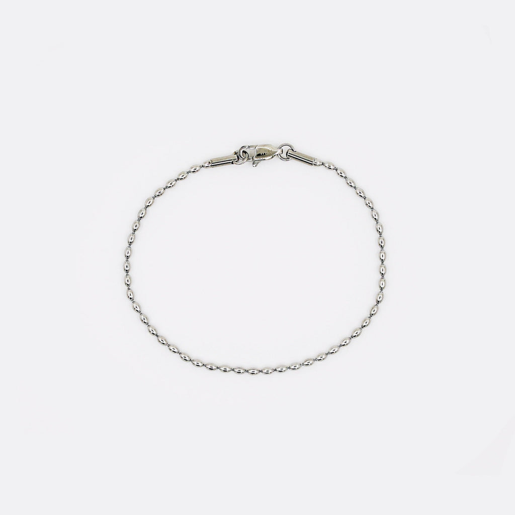 Rice Chain Bracelet - Silver