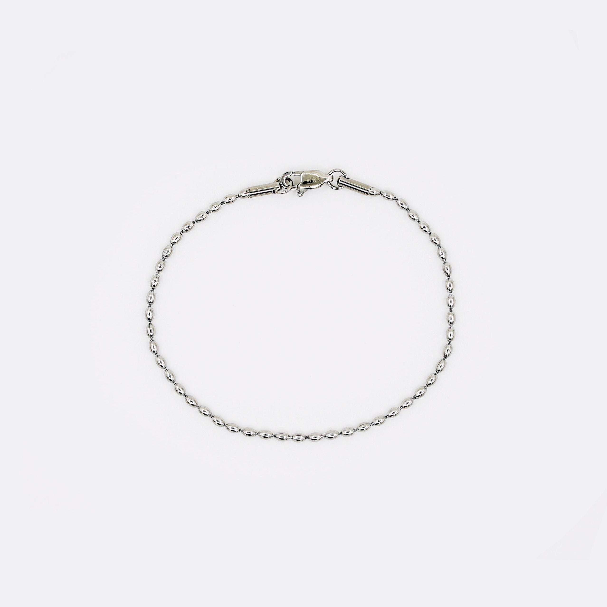 Rice Chain Bracelet - Silver
