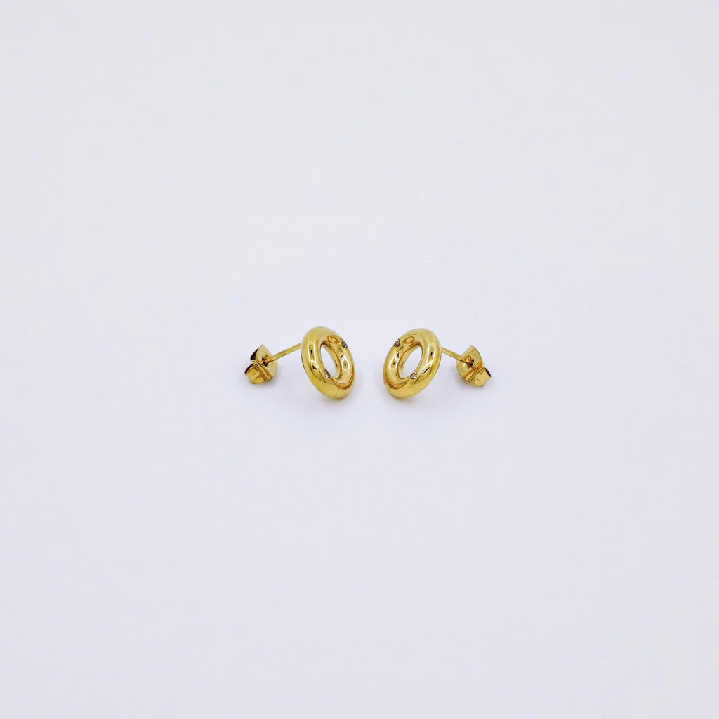Donut Earring - Gold