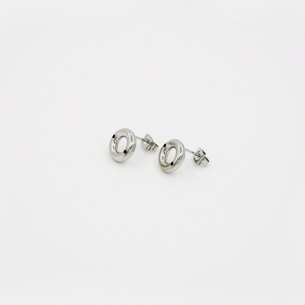 Donut Earring - Silver