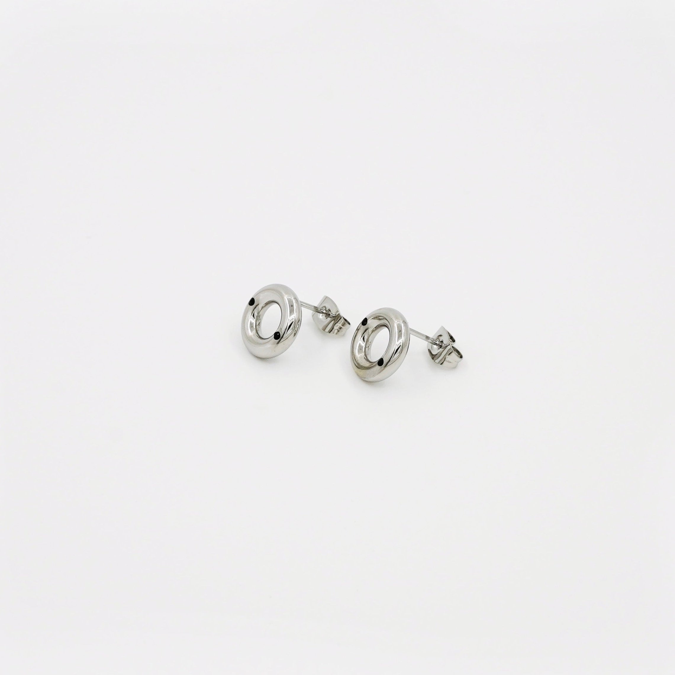 Donut Earring - Silver