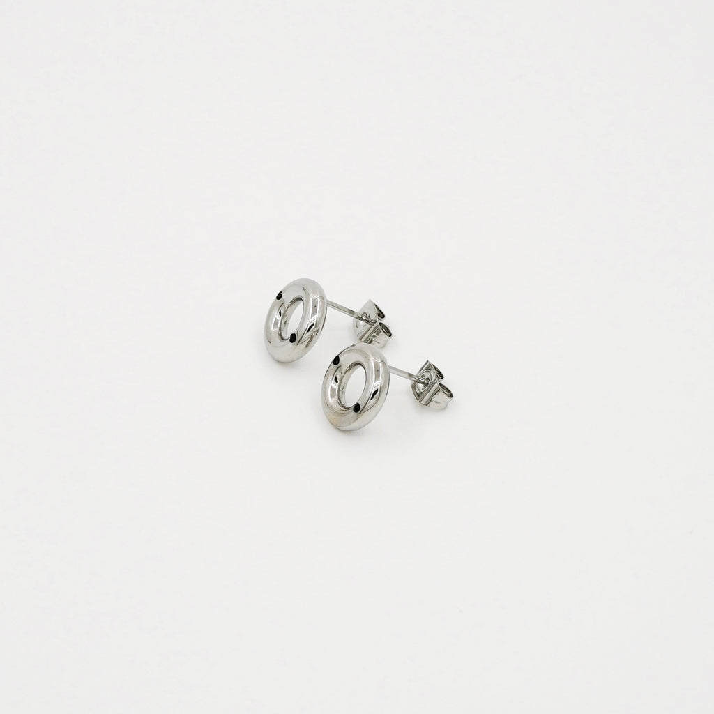 Donut Earring - Silver