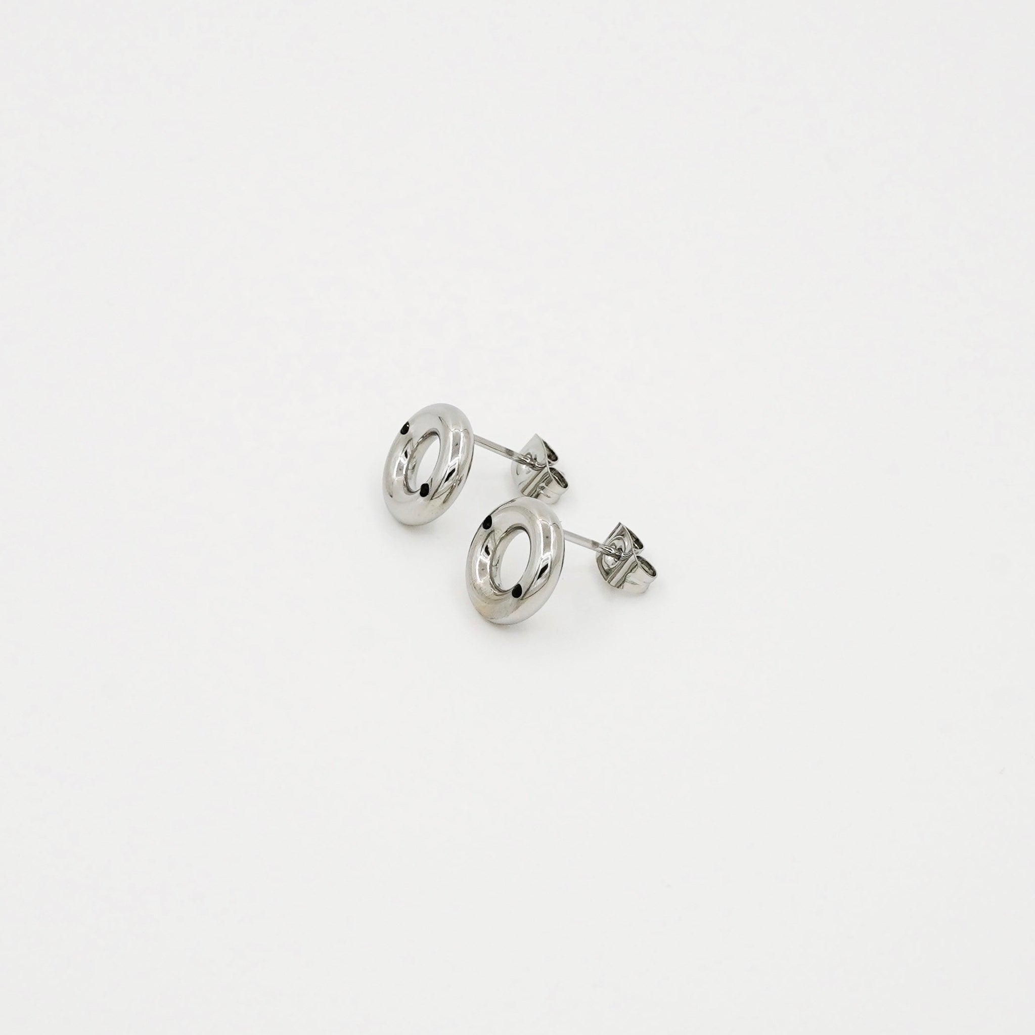 Donut Earring - Silver