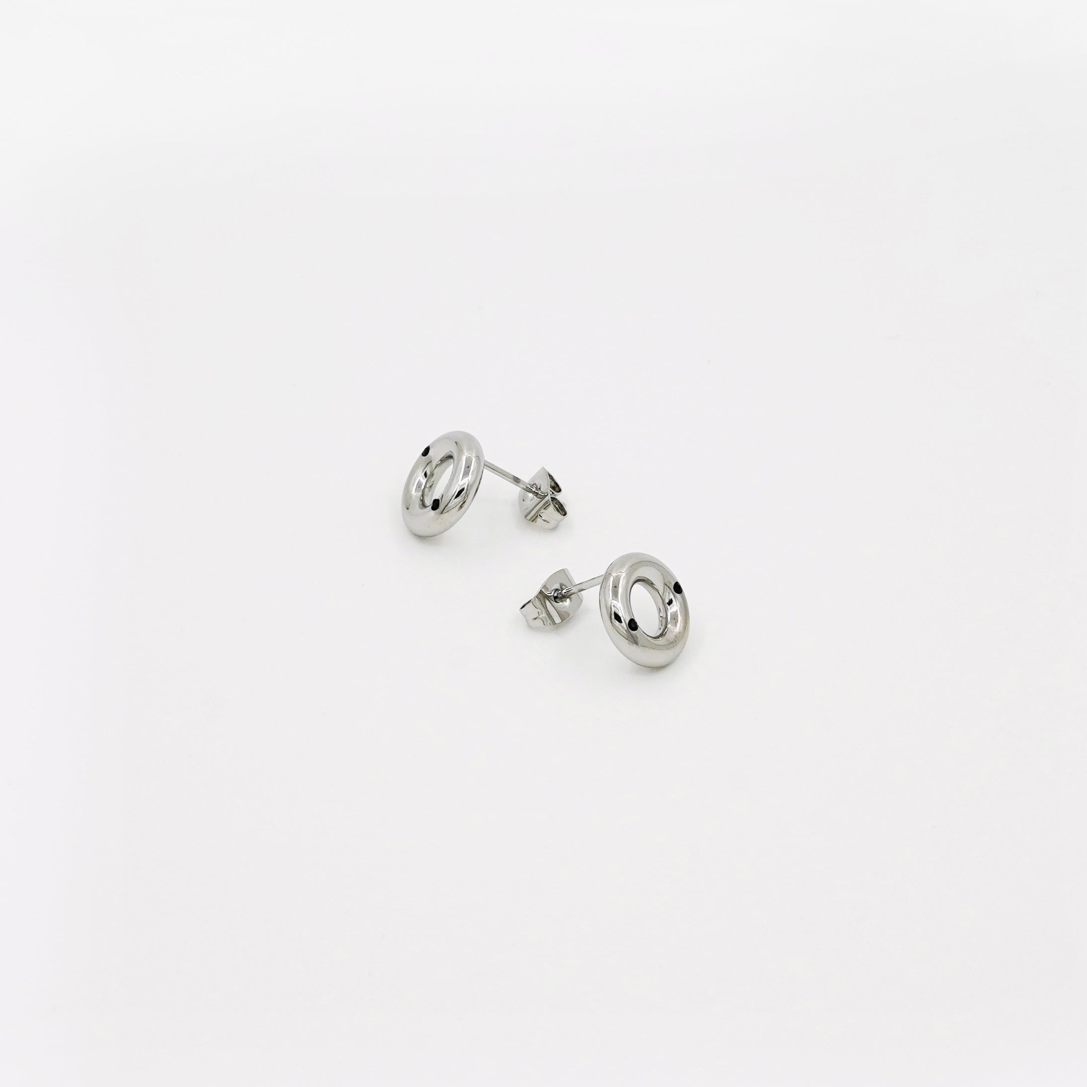 Donut Earring - Silver
