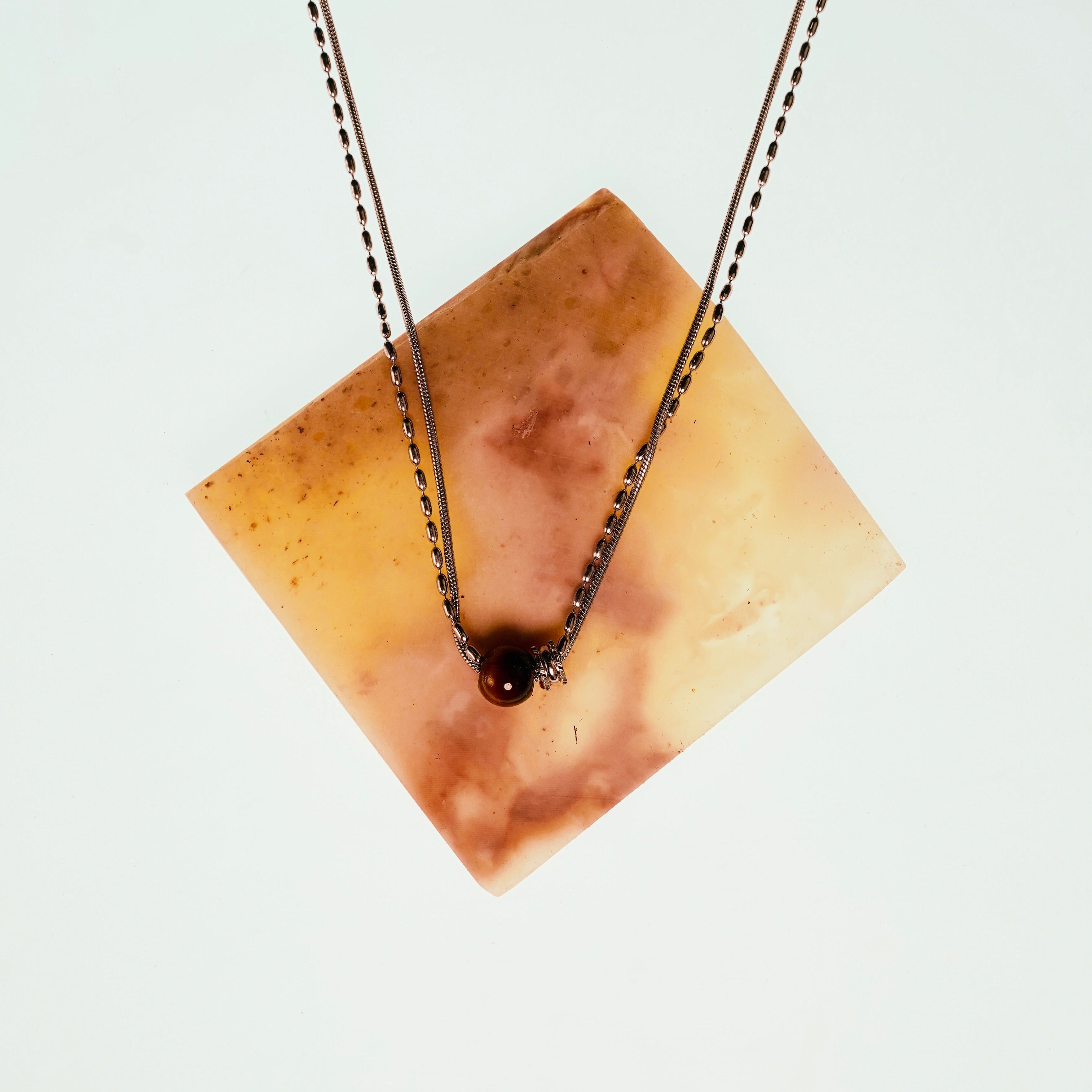 Tiger Eye Necklace - Silver