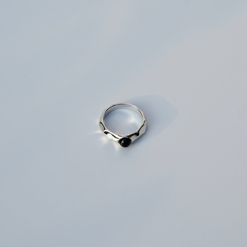 Eclips Obsidian Ring
