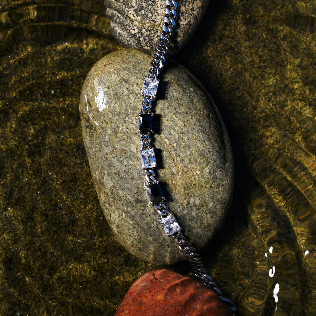 Black and Crystal Necklace