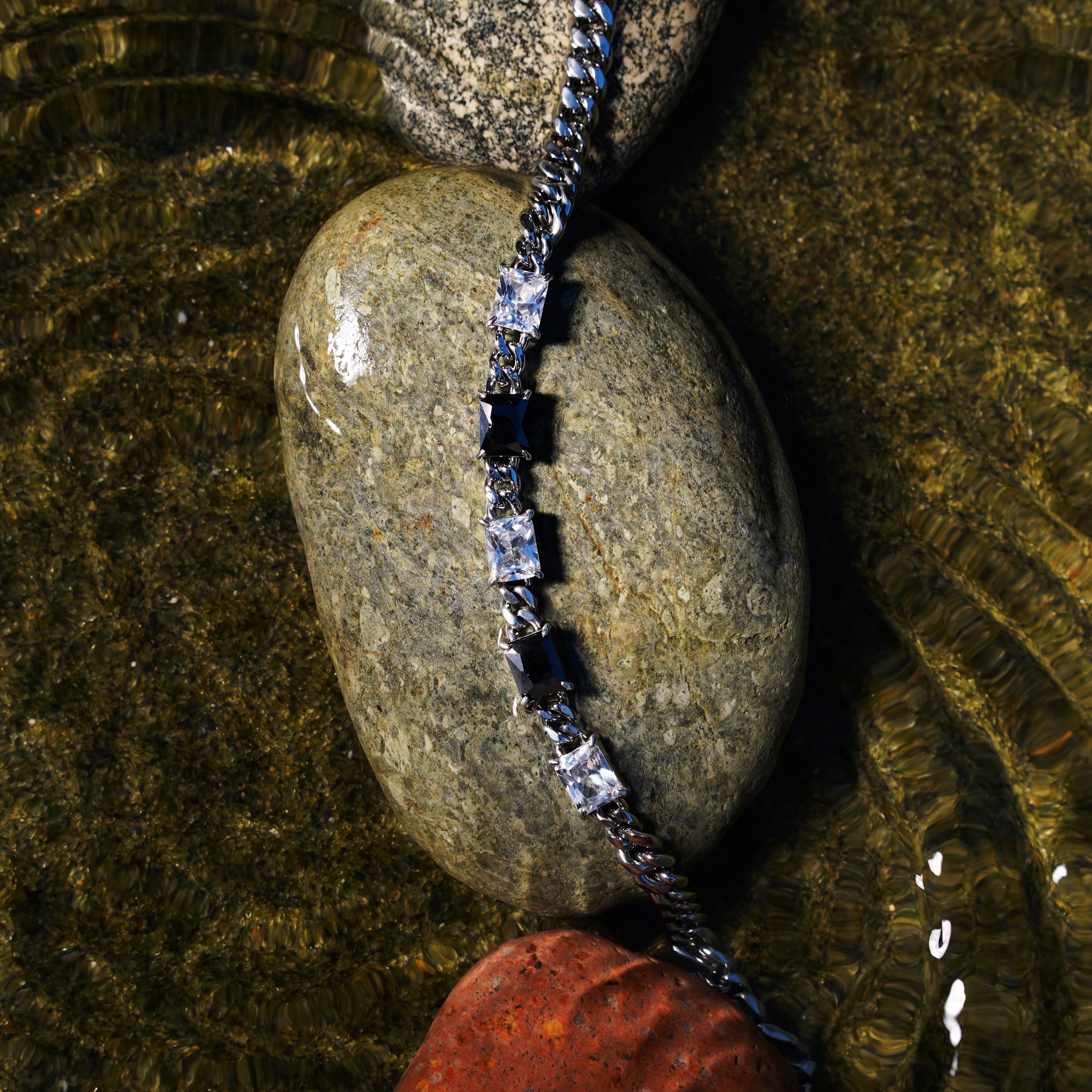 Black and Crystal Necklace